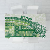 Samoa Mamanu Siapo Forest Green Tablecloth Tatau Malie LT7 Forest Green - Polynesian Pride
