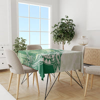 Samoa Mamanu Siapo Forest Green Tablecloth Tatau Malie LT7 - Polynesian Pride