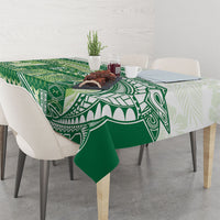 Samoa Mamanu Siapo Forest Green Tablecloth Tatau Malie LT7 - Polynesian Pride