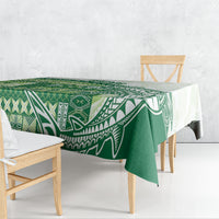 Samoa Mamanu Siapo Forest Green Tablecloth Tatau Malie LT7 - Polynesian Pride