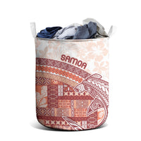 Samoa Mamanu Siapo Crimson Laundry Basket Tatau Malie LT7 - Polynesian Pride