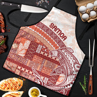 Samoa Mamanu Siapo Crimson Apron Tatau Malie LT7 Red - Polynesian Pride