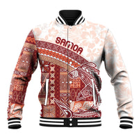 Samoa Mamanu Siapo Crimson Baseball Jacket Tatau Malie LT7 Unisex Red - Polynesian Pride