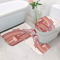 Samoa Mamanu Siapo Crimson Bathroom Set Tatau Malie LT7 - Polynesian Pride