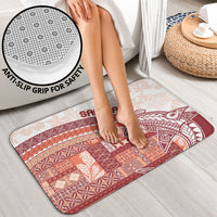 Samoa Mamanu Siapo Crimson Bathroom Set Tatau Malie LT7 - Polynesian Pride
