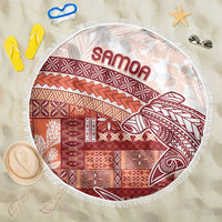 Samoa Mamanu Siapo Crimson Beach Blanket Tatau Malie LT7 One Size 150cm Red - Polynesian Pride