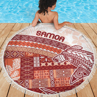 Samoa Mamanu Siapo Crimson Beach Blanket Tatau Malie LT7 - Polynesian Pride
