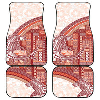 Samoa Mamanu Siapo Crimson Car Mats Tatau Malie LT7 - Polynesian Pride