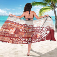 Samoa Mamanu Siapo Crimson Sarong Tatau Malie LT7 - Polynesian Pride