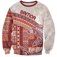 Samoa Mamanu Siapo Crimson Sweatshirt Tatau Malie LT7 Unisex Red - Polynesian Pride