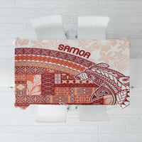 Samoa Mamanu Siapo Crimson Tablecloth Tatau Malie LT7 Red - Polynesian Pride