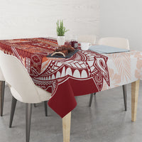 Samoa Mamanu Siapo Crimson Tablecloth Tatau Malie LT7 - Polynesian Pride