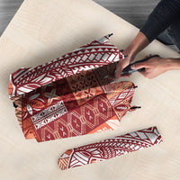 Samoa Mamanu Siapo Crimson Umbrella Tatau Malie LT7 - Polynesian Pride