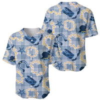 Aloha Hawaii Paniolo Jeans Palaka Baseball Jersey Coastal Rodeo - Polynesian Pride