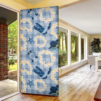 Aloha Hawaii Paniolo Jeans Palaka Door Cover Coastal Rodeo - Polynesian Pride