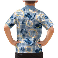 Aloha Hawaii Paniolo Jeans Palaka Family Matching Mermaid Dress and Hawaiian Shirt Coastal Rodeo LT7 - Polynesian Pride