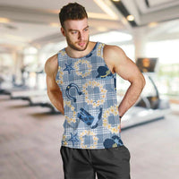 Aloha Hawaii Paniolo Jeans Palaka Men Tank Top Coastal Rodeo - Polynesian Pride