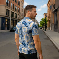 Aloha Hawaii Paniolo Jeans Palaka Zipper Polo Shirt Coastal Rodeo - Polynesian Pride