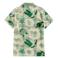 Aloha Hawaii Paniolo Mint Palaka Family Matching Mermaid Dress and Hawaiian Shirt Coastal Rodeo LT7 - Polynesian Pride