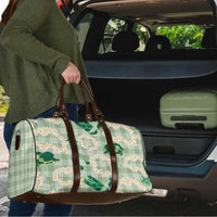Aloha Hawaii Paniolo Mint Palaka Travel Bag Coastal Rodeo - Polynesian Pride