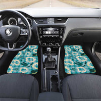 Aloha Hawaii Paniolo Teal Palaka Car Mats Coastal Rodeo - Polynesian Pride