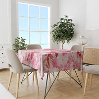 Pink Palaka Hawaii Aloha Tablecloth Koi Pond Mix Sakura - Polynesian Pride