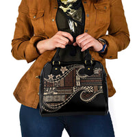Samoa Siapo Mamanu Shoulder Handbag Waves Motifs