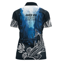 World Ocean Day Pasifika Women Polo Shirt Awaken New Depths