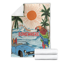 Summer Holiday It's 5 o'clock Somewhere Vintage Hawaii Blanket LT7 - Polynesian Pride