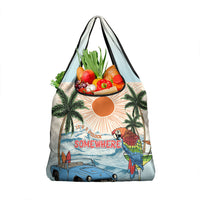 Summer Holiday It's 5 o'clock Somewhere Vintage Hawaii Grocery Bag LT7 1-pack One Size Colorful - Polynesian Pride