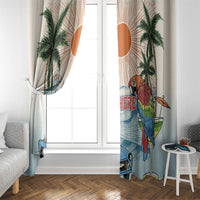 Summer Holiday It's 5 o'clock Somewhere Vintage Hawaii Window Curtain LT7 - Polynesian Pride