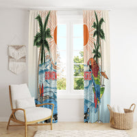 Summer Holiday It's 5 o'clock Somewhere Vintage Hawaii Window Curtain LT7 - Polynesian Pride