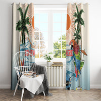 Summer Holiday It's 5 o'clock Somewhere Vintage Hawaii Window Curtain LT7 - Polynesian Pride