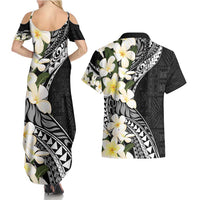 Aloha Hawaii Festive Couples Matching Summer Maxi Dress and Hawaiian Shirt Frangipani Lace Classic LT7 - Polynesian Pride