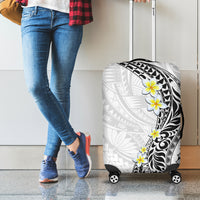 Hawaii Aloha Luggage Cover Plumeria Vintage - White LT7 - Polynesian Pride