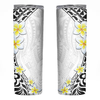 Hawaii Aloha Skinny Tumbler Plumeria Vintage - White