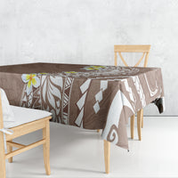 Hawaii Aloha Tablecloth Plumeria Vintage - Brown LT7 - Polynesian Pride
