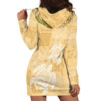 Aloha Honolulu Festival Hoodie Dress Hawaii Kapa Mix Flowers Lei LT7 - Polynesian Pride