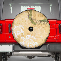 Aloha Honolulu Festival Spare Tire Cover Hawaii Kapa Mix Flowers Lei LT7 - Polynesian Pride