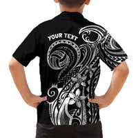 Polynesia Beach Volleyball Personalized Family Matching Puletasi and Hawaiian Shirt Basic