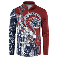 Polynesia Beach Volleyball Personalized Button Sweatshirt Special