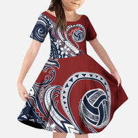 Polynesia Beach Volleyball Personalized Family Matching Mermaid Dress and Hawaiian Shirt Special
