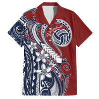 Polynesia Beach Volleyball Personalized Family Matching Short Sleeve Bodycon Dress and Hawaiian Shirt Special