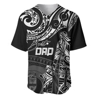 Personalised Father's Day Fiji Baseball Jersey Polynesian Dad & Kid LT7 Black - Polynesian Pride