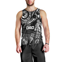 Personalised Father's Day Tonga Men Tank Top Polynesian Dad & Kid LT7 - Polynesian Pride