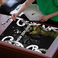 New Zealand WC2026 Black Puzzle Silver Fern LT7 - Polynesian Pride
