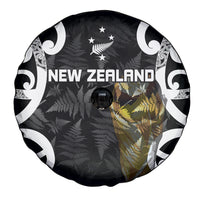 New Zealand WC2026 Black Spare Tire Cover Silver Fern LT7 - Polynesian Pride