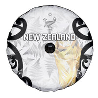 New Zealand WC2026 White Spare Tire Cover Silver Fern