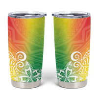 Polynesia Tumbler Cup Plumeria Reggae Curves