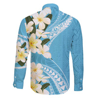 Aloha Hawaii Festive Family Matching Puletasi and Hawaiian Shirt Frangipani Lace Classic - Turquoise LT7 - Polynesian Pride